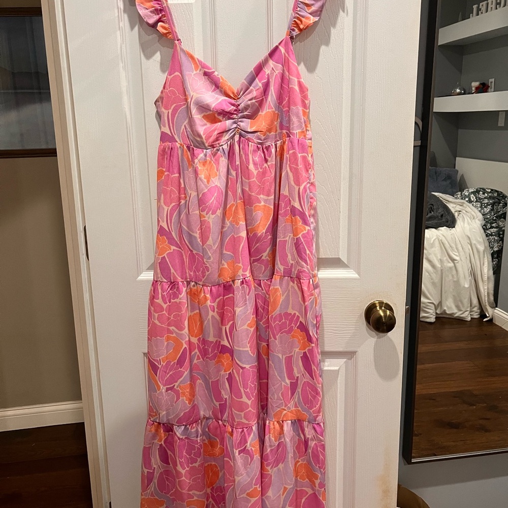 Lilly Pulitzer Pink and Orange Floral Dress